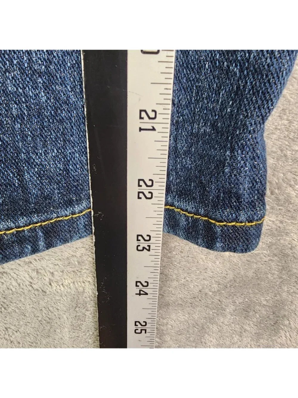 Mens St John's Bay Blue Denim Shorts Comfort Stretch 11